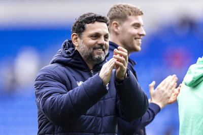 270424 - Cardiff City v Middlesbrough - Sky Bet Championship - Cardiff City manager Erol Bulut at full time