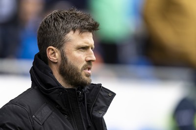 270424 - Cardiff City v Middlesbrough - Sky Bet Championship - Middlesbrough manager Michael Carrick ahead of kick off