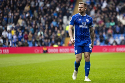 270424 - Cardiff City v Middlesbrough - Sky Bet Championship - Joe Ralls of Cardiff City in action