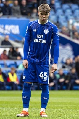 270424 - Cardiff City v Middlesbrough - Sky Bet Championship - Cian Ashford of Cardiff City in action