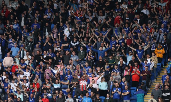 210821 - Cardiff City v Millwall - SkyBet Championship - Cardiff fans