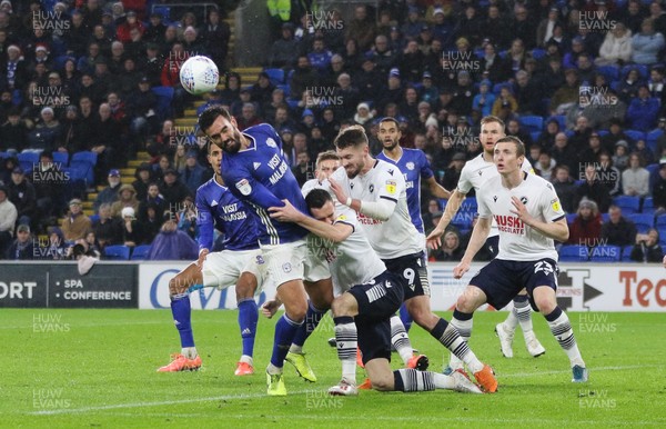 261219 - Cardiff City v Millwall, Sky Bet Championship - Marlon Pack of Cardiff City flicks the ball across the box to set up goal for Aden Flint of Cardiff City