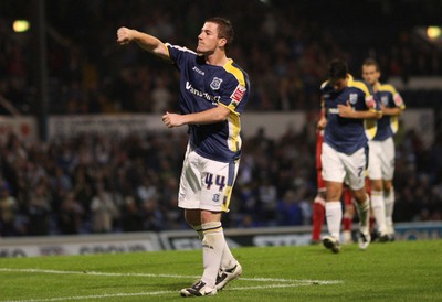 26.08.08...Cardiff City v MK Dons, Carling Cup Round 2 -  Cardiff's Ross McCormack celebrates after scoring from the penalty spot 