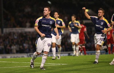 26.08.08...Cardiff City v MK Dons, Carling Cup Round 2 -  Cardiff's Ross McCormack celebrates after scoring from the penalty spot 