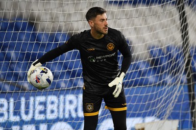 071025 - Cardiff City v Newport County - Vertu Trophy Group Stage - Shaun MacDonald of Newport County