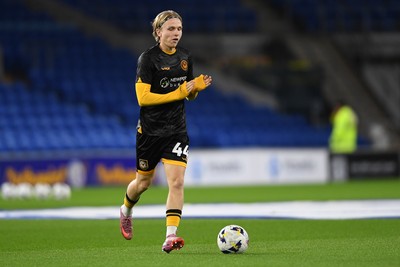 071025 - Cardiff City v Newport County - Vertu Trophy Group Stage - Sam Braybrooke of Newport County