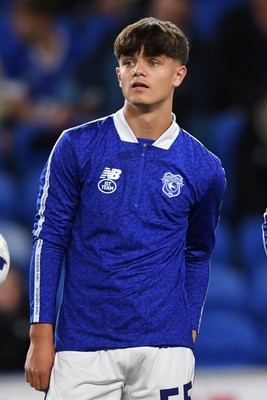 071025 - Cardiff City v Newport County - Vertu Trophy Group Stage - Rob Tankiewicz of Cardiff City who is set to  become the youngest player to make a debut for Cardiff tonight