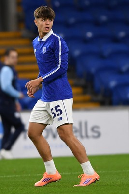 071025 - Cardiff City v Newport County - Vertu Trophy Group Stage - Rob Tankiewicz of Cardiff City who is set to  become the youngest player to make a debut for Cardiff tonight