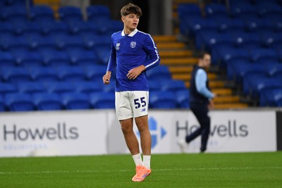 071025 - Cardiff City v Newport County - Vertu Trophy Group Stage - Rob Tankiewicz of Cardiff City who is set to  become the youngest player to make a debut for Cardiff tonight