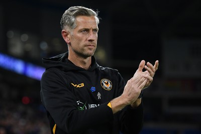 071025 - Cardiff City v Newport County - Vertu Trophy Group Stage - Newport County Manager, David Hughes