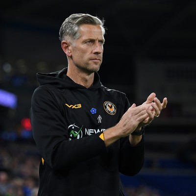 071025 - Cardiff City v Newport County - Vertu Trophy Group Stage - Newport County Manager, David Hughes