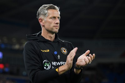 071025 - Cardiff City v Newport County - Vertu Trophy Group Stage - Newport County Manager, David Hughes