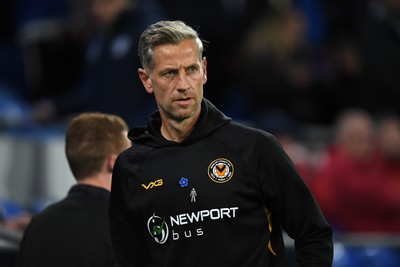 071025 - Cardiff City v Newport County - Vertu Trophy Group Stage - Newport County Manager, David Hughes