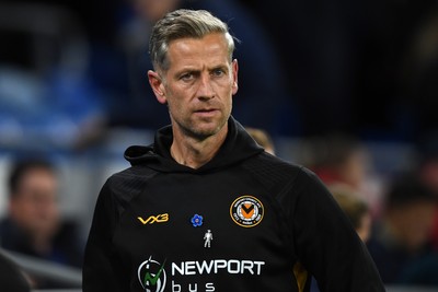 071025 - Cardiff City v Newport County - Vertu Trophy Group Stage - Newport County Manager, David Hughes