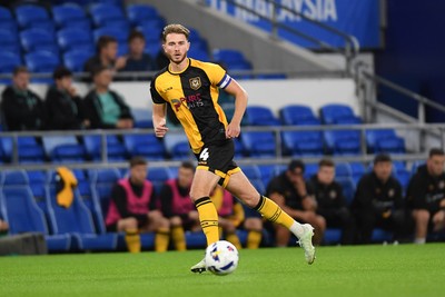 071025 - Cardiff City v Newport County - Vertu Trophy Group Stage - Matthew Baker of Newport County