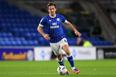 071025 - Cardiff City v Newport County - Vertu Trophy Group Stage - Ryan Wintle of Cardiff City