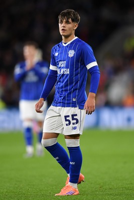 071025 - Cardiff City v Newport County - Vertu Trophy Group Stage - Rob Tankiewicz of Cardiff City