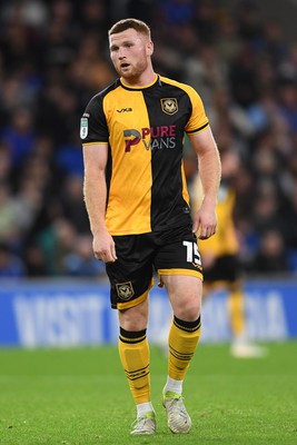 071025 - Cardiff City v Newport County - Vertu Trophy Group Stage - Lee Jenkins of Newport County