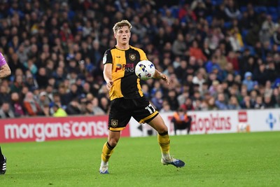 071025 - Cardiff City v Newport County - Vertu Trophy Group Stage - Sam Braybrooke of Newport County