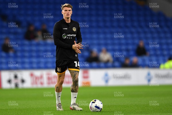 071025 - Cardiff City v Newport County - Vertu Trophy Group Stage - Kai Whitmore of Newport County