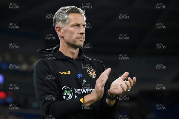 071025 - Cardiff City v Newport County - Vertu Trophy Group Stage - Newport County Manager, David Hughes