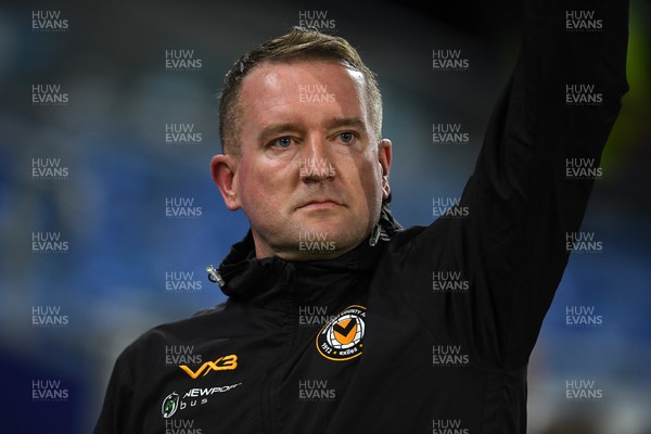 071025 - Cardiff City v Newport County - Vertu Trophy Group Stage - Newport County Goalkeeper Coach, Lee Kendall