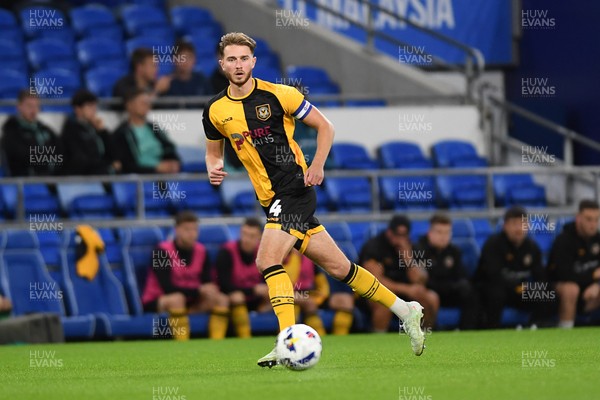 071025 - Cardiff City v Newport County - Vertu Trophy Group Stage - Matthew Baker of Newport County