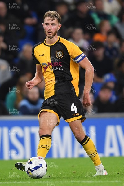 071025 - Cardiff City v Newport County - Vertu Trophy Group Stage - Matthew Baker of Newport County
