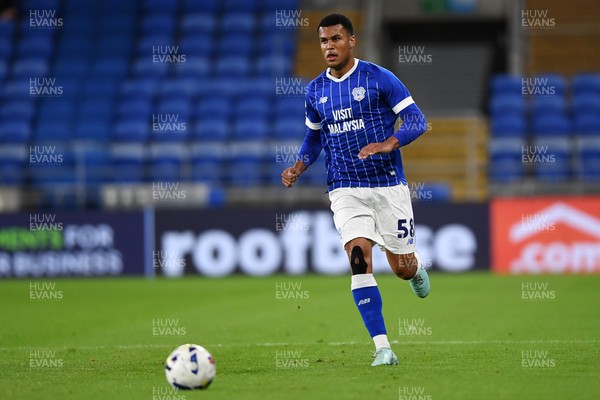 071025 - Cardiff City v Newport County - Vertu Trophy Group Stage - T-Jay Parfitt of Cardiff City