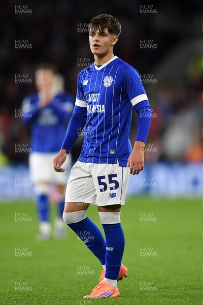 071025 - Cardiff City v Newport County - Vertu Trophy Group Stage - Rob Tankiewicz of Cardiff City