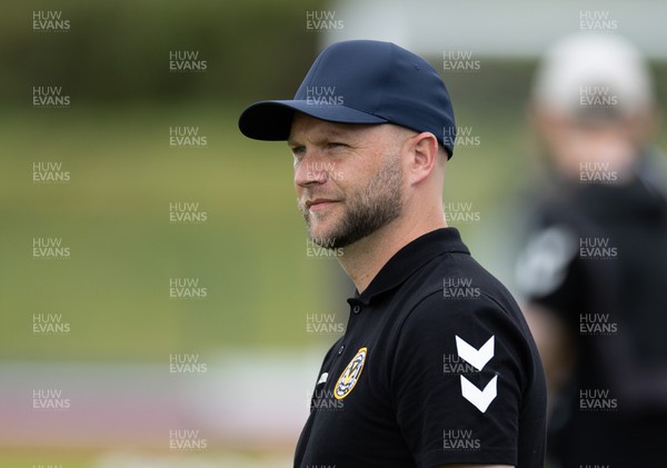 120722 - Cardiff City v Newport County, Pre-season friendly - Newport County manager James Rowberry