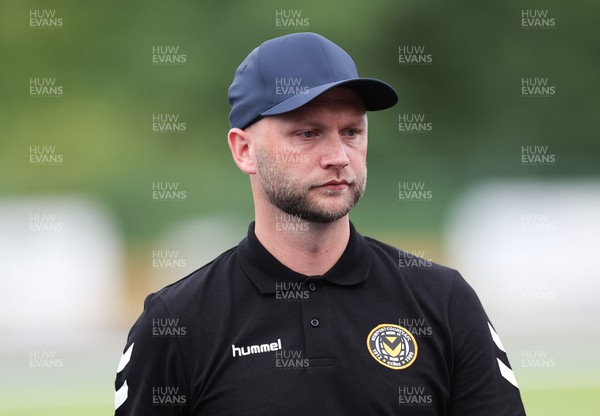 120722 - Cardiff City v Newport County, Pre-season friendly - Newport County manager James Rowberry