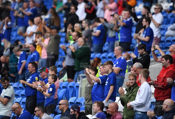 310721 - Cardiff City v Newport County - Preseason Friendly - Cardiff City supporters look on