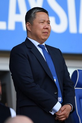 250426 - Cardiff City v Northampton Town - Sky Bet League 1 - Cardiff City CEO Ken Choo in attendance 