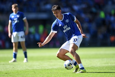 250426 - Cardiff City v Northampton Town - Sky Bet League 1 - Rubin Colwill of Cardiff City