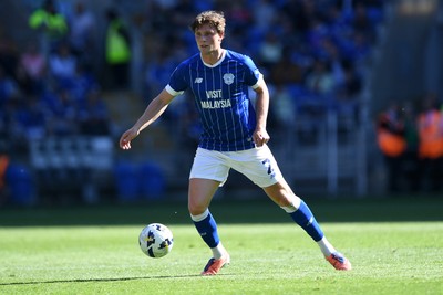 250426 - Cardiff City v Northampton Town - Sky Bet League 1 - Will Fish of Cardiff City