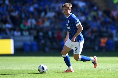250426 - Cardiff City v Northampton Town - Sky Bet League 1 - Will Fish of Cardiff City