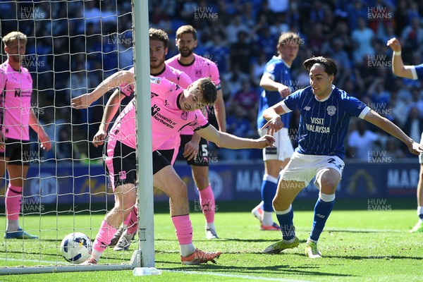 250426 - Cardiff City v Northampton Town - Sky Bet League 1 - Joel Colwill of Cardiff City scores a goal