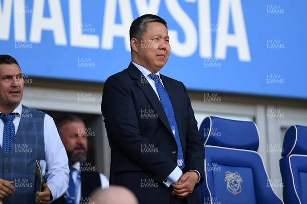 250426 - Cardiff City v Northampton Town - Sky Bet League 1 - Cardiff City CEO Ken Choo in attendance 