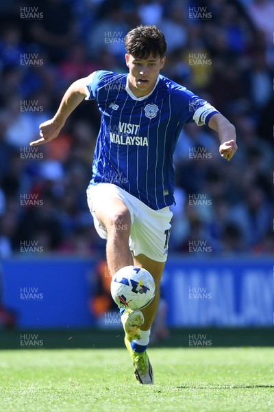 250426 - Cardiff City v Northampton Town - Sky Bet League 1 - Rubin Colwill of Cardiff City