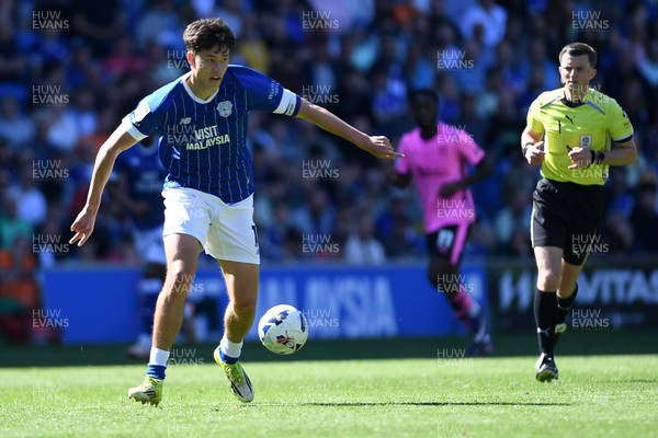 250426 - Cardiff City v Northampton Town - Sky Bet League 1 - Rubin Colwill of Cardiff City