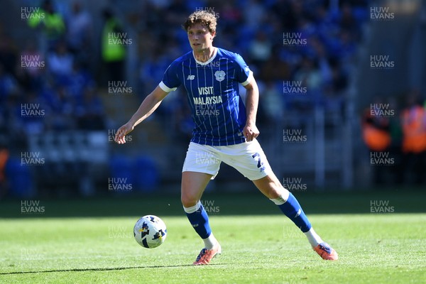 250426 - Cardiff City v Northampton Town - Sky Bet League 1 - Will Fish of Cardiff City