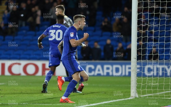 011217 - Cardiff City v Norwich City, Sky Bet Championship - Joe Ralls of Cardiff City celebrates after hescores goal from the penalty spot