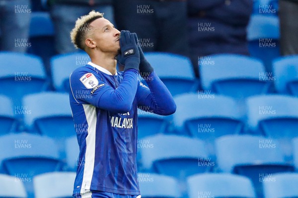 111123 - Cardiff City v Norwich City - Sky Bet Championship - Callum Robinson Of Cardiff City celebrates after scoring his teams second goal