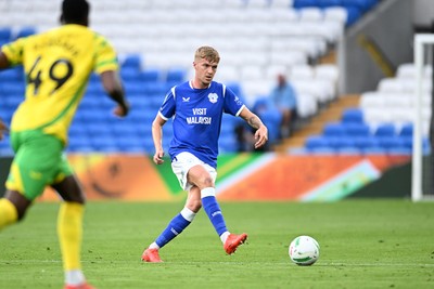 250826 - Cardiff City v Norwich City - Carabao Cup Second Round - Joel Bagan of Cardiff City