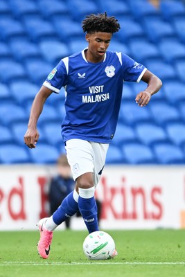 250826 - Cardiff City v Norwich City - Carabao Cup Second Round - Noah Anyadike of Cardiff City