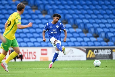 250826 - Cardiff City v Norwich City - Carabao Cup Second Round - Noah Anyadike of Cardiff City