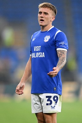 250826 - Cardiff City v Norwich City - Carabao Cup Second Round - Isaak Davies of Cardiff City