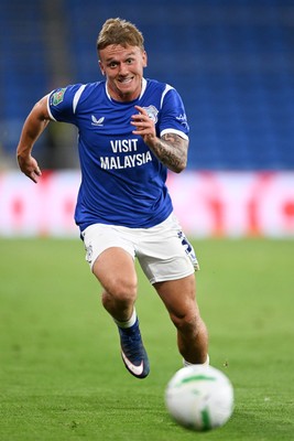 250826 - Cardiff City v Norwich City - Carabao Cup Second Round - Isaak Davies of Cardiff City