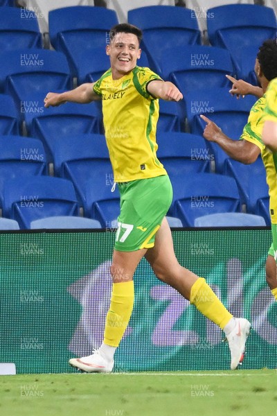 250826 - Cardiff City v Norwich City - Carabao Cup Second Round - Ante Crnac of Norwich celebrates scoring a goal